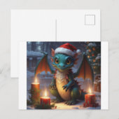 kerstdraak briefkaart (Voorkant / Achterkant)