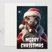 Kerstdraak Feestdagenkaart (Voorkant / Achterkant)