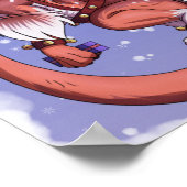 Kerstdraak (geen tekst) poster (Hoek)