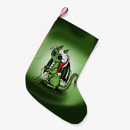 Kerstdraak Kleine Kerstsok (Voorkant (Hangend))