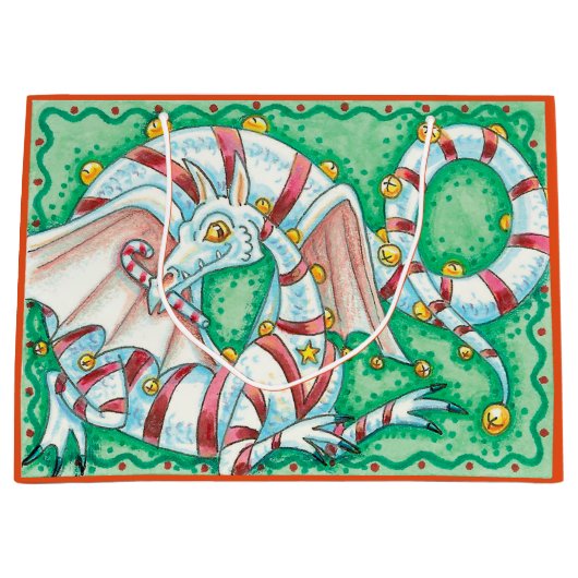 Kerstdraak Large Cadeautasje (Voorkant)