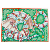 Kerstdraak Large Cadeautasje (Achterkant)