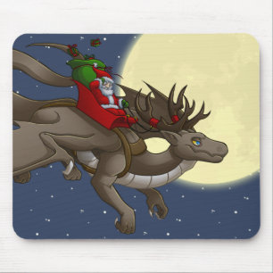 Kerstdraak Mousepad Muismat
