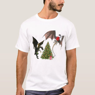 Kerstdraak Mythische vakantieboom T-shirt