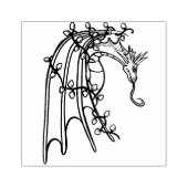 Kerstdraak Rubberstempel (Afrduk)