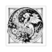 Kerstdraak Rubberstempel (Afrduk)