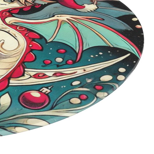 Kerstdraak Snijplank (Hoek)