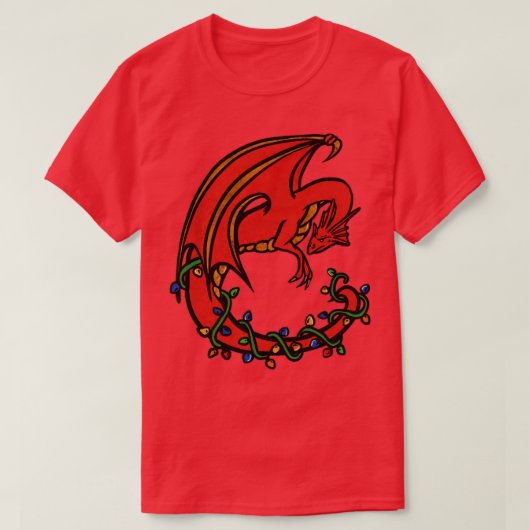 Kerstdraak T-shirt (Design voorkant)