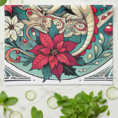 Kerstdraak Theedoek (Gevouwen)