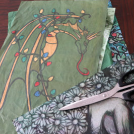 Kerstdraak Tissuepapier