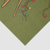 Kerstdraak Tissuepapier (Detail)