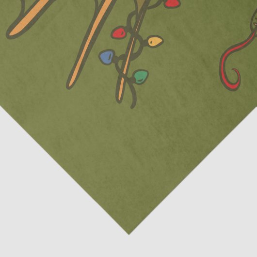 Kerstdraak Tissuepapier (Detail)