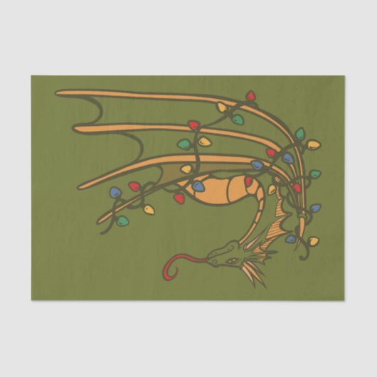 Kerstdraak Tissuepapier (Voorkant)