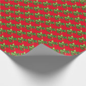 Kerstdraak Vakantiedrankpapier Cadeaupapier (Hoek)