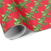 Kerstdraak Vakantiedrankpapier Cadeaupapier (Rol Hoek)