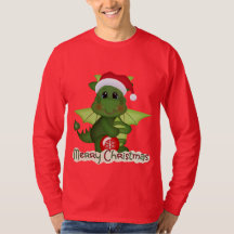 Kerstdraak Vakantiek cartoon t-shirt