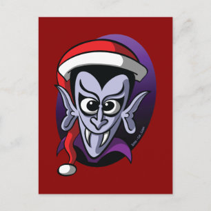 Kerstdracula Feestdagenkaart