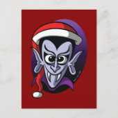 Kerstdracula Feestdagenkaart (Voorkant)