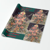 kerstdrakenboom, 30 x 15-inch omslagpapier cadeaupapier (Uitgerold)