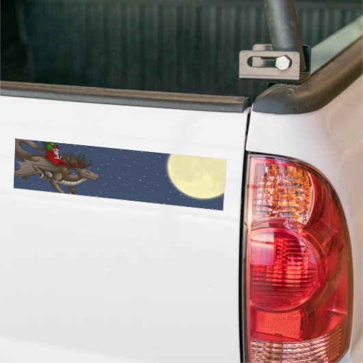 kerstdrakenBumpersticker Bumpersticker (Op Truck)