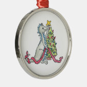 kerstdrakenversiering metalen ornament (Rechts)