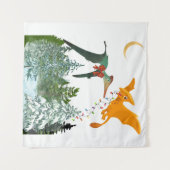 Kerstdrakenwandtapijt Wandkleed (Voorkant (horizontaal))