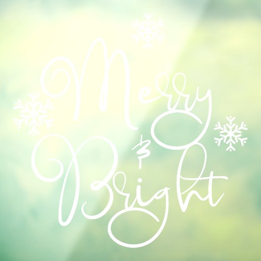 kerstdrank & Bright Snowflake-winkel Raamsticker (Vel 3)