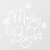 kerstdrank & Bright Snowflake-winkel Raamsticker (Vel)