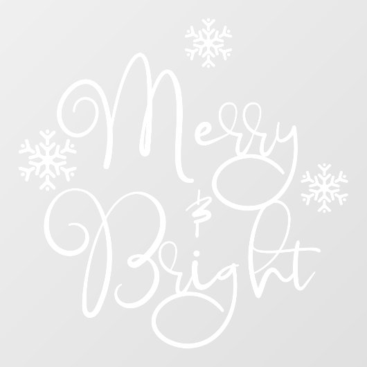 kerstdrank & Bright Snowflake-winkel Raamsticker (Vel)