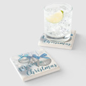 Kerstdrank Kasters voor sierdoeleinden Winter Snow Stenen Onderzetter (Zijkant)