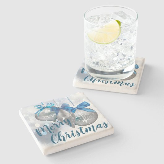 Kerstdrank Kasters voor sierdoeleinden Winter Snow Stenen Onderzetter (Zijkant)