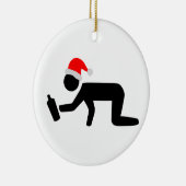 Kerstdrankje Keramisch Ornament (Rechts)