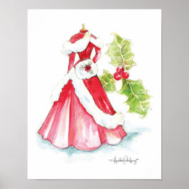 Kerstdress 11x14 van Heather French Henry Poster