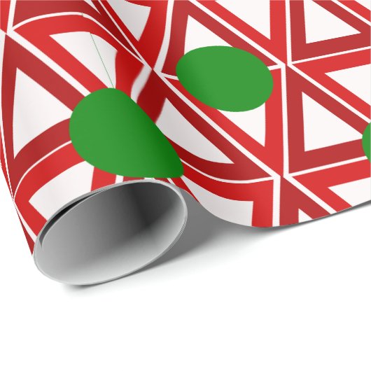 Kerstdriehoek Quilt Cadeaupapier (Rol Hoek)