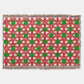 Kerstdriehoek Quilt Deken (Voorkant)