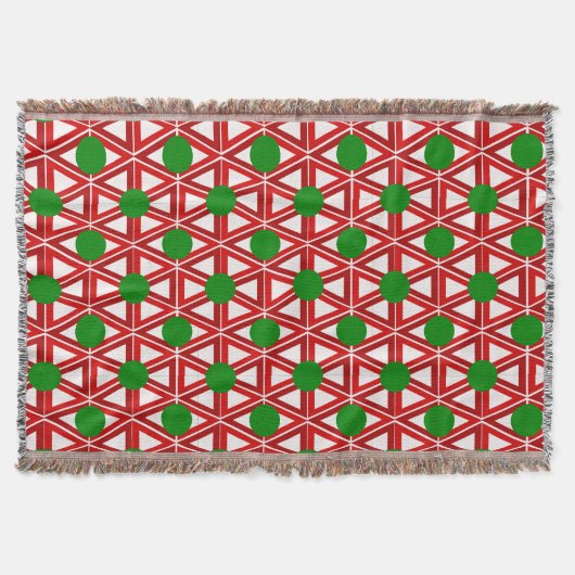 Kerstdriehoek Quilt Deken (Voorkant)