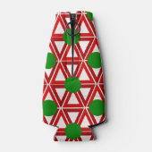 Kerstdriehoek Quilt Flesjeskoeler (Achterkant)