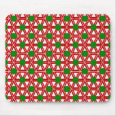 Kerstdriehoek Quilt Muismat (Voorkant)