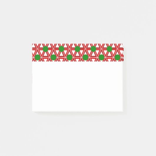 Kerstdriehoek Quilt Post-it® Notes (Voorkant)