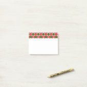 Kerstdriehoek Quilt Post-it® Notes (Op bureau)