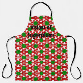 Kerstdriehoek Quilt Schort (Voorkant)