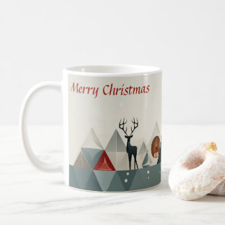 Kerstdriehoek Riddle: Minimal Christmas Cup Koffiemok