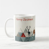 Kerstdriehoek Riddle: Minimal Christmas Cup Koffiemok (Links)