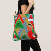 Kerstdriehoeken plus Canvas tas (Dichtbij)