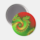 kerstdriekwart magneten (Voorkant / Achterkant)