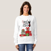 Kerstdroger en gevlekte Cadeaus Trui (Voorkant volledig)