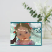 kerstdromen briefkaart (Staand voorkant)