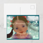 kerstdromen briefkaart (Voorkant / Achterkant)