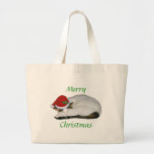 kerstdromen: Cat Nap Bag Grote Tote Bag (Voorkant)