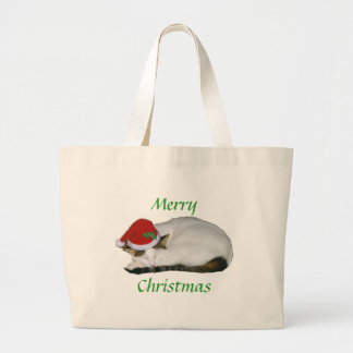 kerstdromen: Cat Nap Bag Grote Tote Bag